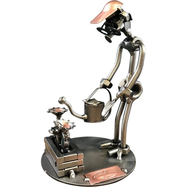 Metalfigur - Blomsterdekoratr - Gartner - Mand
