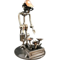 Metalfigur - Blomsterdekoratr - Gartner - Mand