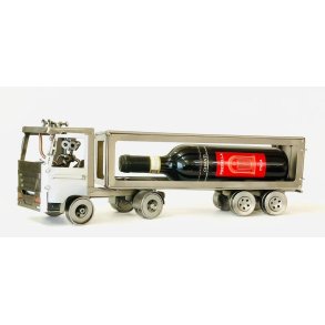 Metalfigur - Chauffr - Lastbil med anhnger