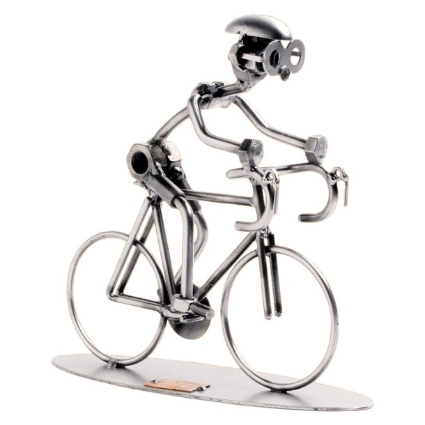 Metalfigur - Cykelrytter
