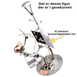 Gavekurv med metalfigur - Elektriker - Lkkerier