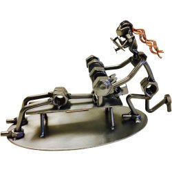 Metalfigur - Fitnessinstruktr - Kvinde