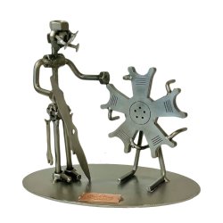 Metalfigur - Flytekniker - Fly mekaniker