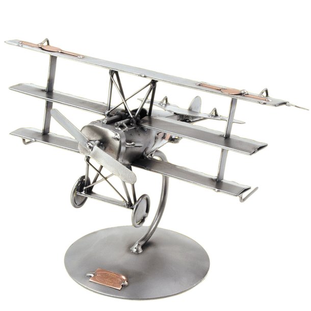 Metalfigur - Fokker Fly Den rde baron