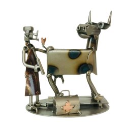 Metalfigur - Dyrlge - Inseminr - Kvginseminr