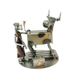 Metalfigur - Dyrlge - Inseminr - Kvginseminr