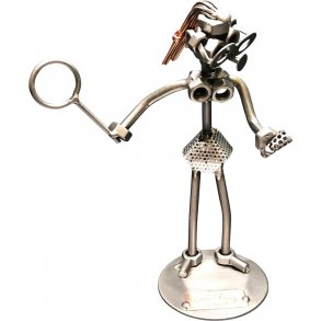 Metallfigur - Badmintonspelare - Kvinna