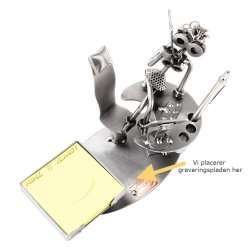 Metalfigur - Kontorassistent - Socialrdgiver - Kvinde