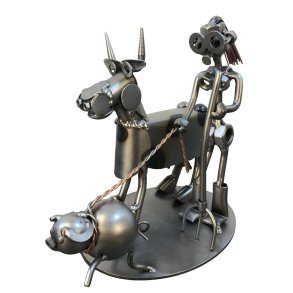 Metalfigur - Kvindelig landmand