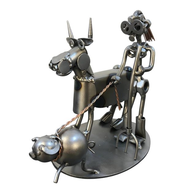 Metalfigur - Kvindelig landmand