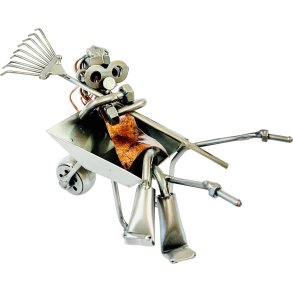 Metalfigur - Landmand - Gartner - Kvinde