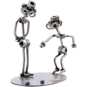 Metallfigur - Petanquespelare