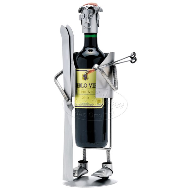 Metalfigur - Skilber vinholder