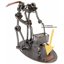 Gavekurv med metalfigur - SOSU - Ergoterapeut - Kvinde - Lkkerier