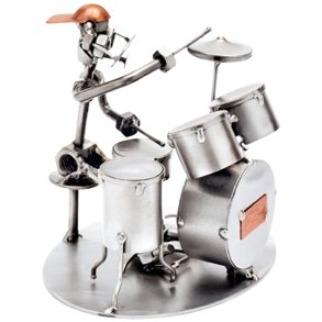 Metallfigur - Trumslagare
