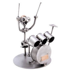 Metalfigur - Trommeslager