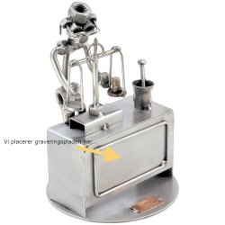 Gavekurv med metalfigur - Apoteker - Lkkerier