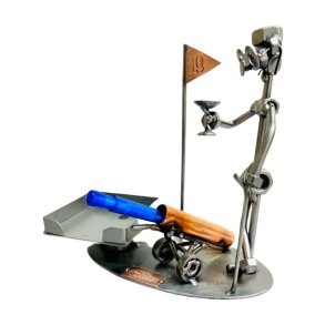 Metallfigur - Det 19:e hlet - Golfstatyett