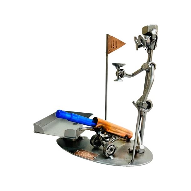 Metalfigur - Det 19. hul - Golffigur