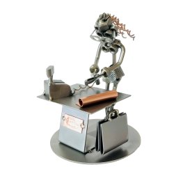 Metalfigur - Butiksassistent - Kvindelig salgsassistent