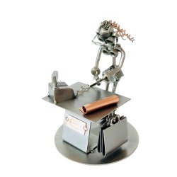 Metalfigur - Butiksassistent - Kvindelig salgsassistent