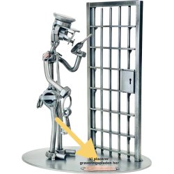 Metalfigur - Fngselsbetjent - Fngselsfunktionr