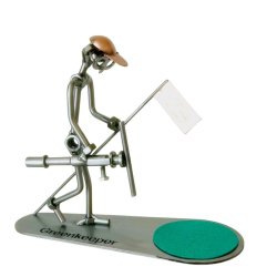Metalfigur � Greenkeeper | Perfekt gave til golfbanens helt