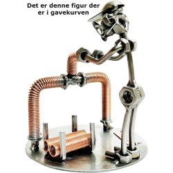 Gavekurv med metalfigur - Isolatr - Vin og hygge