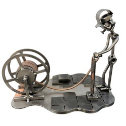 Metallfigur � Kabel- och ledningsarbetare | Perfekt present till elektrikern