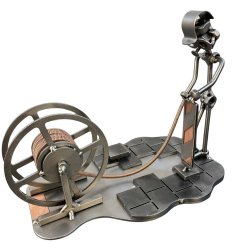 Metallfigur � Kabel- och ledningsarbetare | Perfekt present till elektrikern