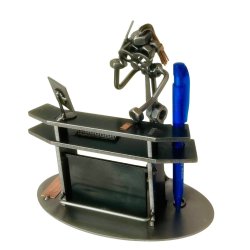 Metallfigur � Receptionist | Kvinnlig receptionist