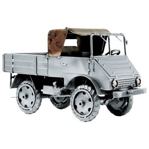 Metalfigur - Unimog lastbil - Chauffr