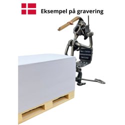 Gavekurv med metalfigur - Lager og logistik - Spedit�r - Kvinde - Vin og hygge