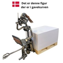 Gavekurv med metalfigur - Lager og logistik - Speditr - Kvinde - Lkkerier