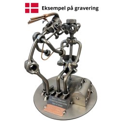 Gavekurv med metalfigur - L�ge - Kvindelig l�ge - �l og hygge