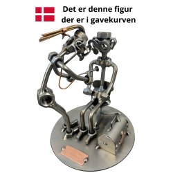 Gavekurv med metalfigur - L�ge - Kvindelig l�ge - �l og hygge
