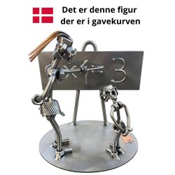 Gavekurv med metalfigur - Kvindelig L�rer - Underviser - �l og hygge