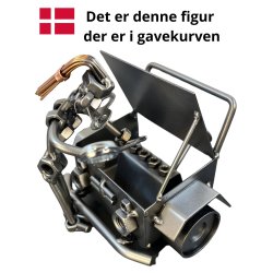 Gavekurv med metalfigur - Mekaniker - Kvinde - L�kkerier