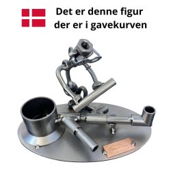 Metalfigur - Entrepren�r - Kloakmester - Gavepakke med metalfigur og l�kkerier