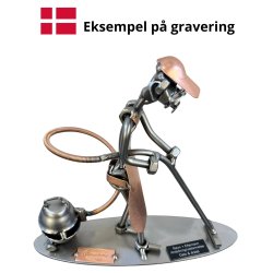 Metallfigur - Manlig stdare - Servicearbetare