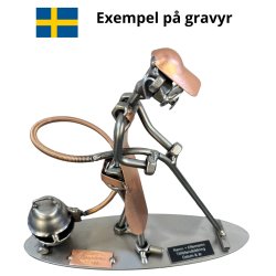 Metallfigur - Manlig stdare - Servicearbetare