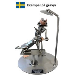 Metalfigur - Veterin�rsygeplejerske