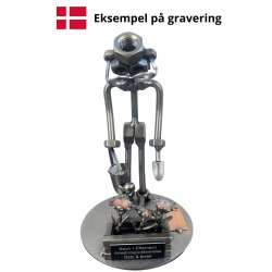 Metalfigur - Blomsterdekorat�r - Gartner - Mand