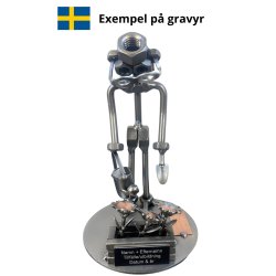 Metalfigur - Blomsterdekorat�r - Gartner - Mand