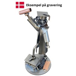 Gavekurv med metalfigur - Kvindelig master - �l og hygge