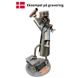 Gavekurv med metalfigur - Student - Kvinde - �l og hygge