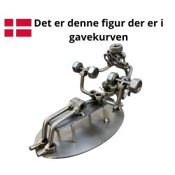 Gavekurv med metalfigur - Fitnessinstrukt�r - Mand - L�kkerier