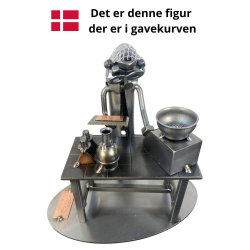 Gavekurv med metalfigur - Laboratorie- og f�devareteknolog - L�kkerier