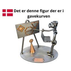 Gavekurv med metalfigur - K�rel�rer - �l og hygge