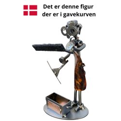 Gavekurv med metalfigur - Vinduespudser - L�kkerier 